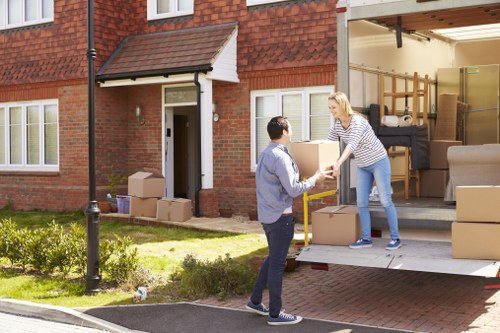 Removal service team helping with a Maryland home furniture clearance