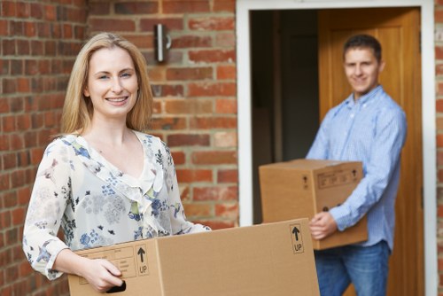 Furniture and boxes loaded into a van for a Maryland local move