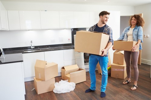 Furniture being loaded for a residential move in Maryland