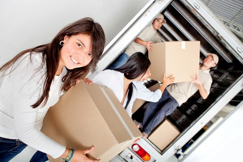 Local crew removing bulky furniture from a Maryland property